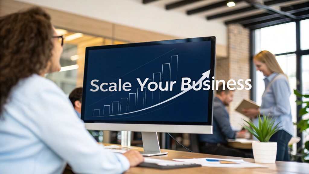 Learn how to scale a business with proven, real-world strategies. This guide covers finance, operations, team building, and marketing for sustainable growth.